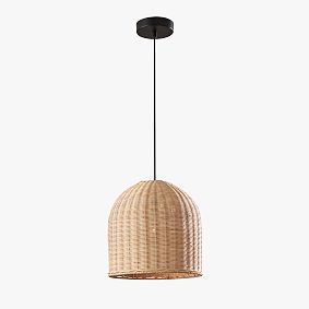 Silvia Rattan Pendant (12")