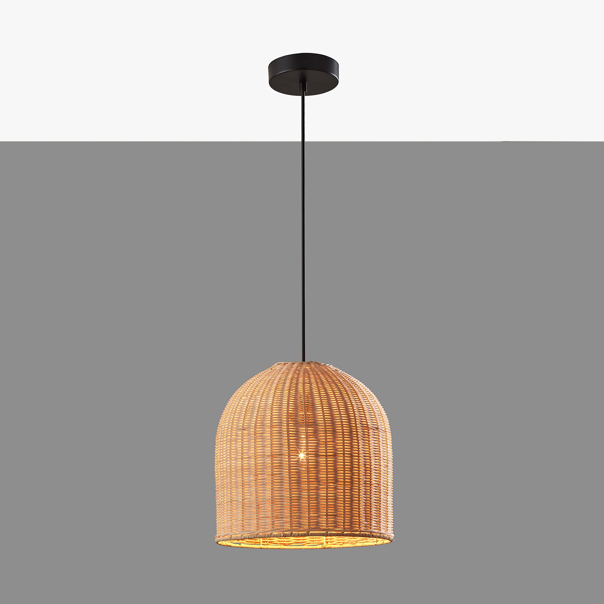Silvia Rattan Pendant (12") by Pottery Barn Teen
