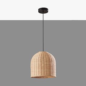 Silvia Rattan Pendant (12")