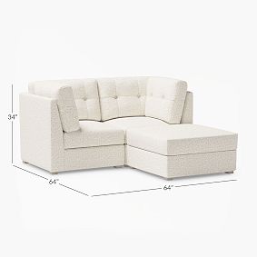 Burnett Loveseat and Ottoman Set with Storage (64")