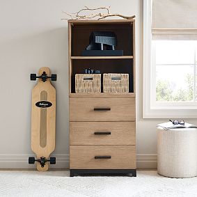 Kearny Tall Bookcase with Drawer Storage (24.5")