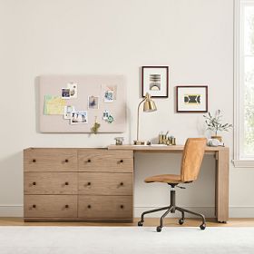 desk with dresser Office Desk: Expandable & Convertible Ample Drawer Space edge design with our revolutionary expandable dresser desk Keaton Sliding Dresser Desk (47.5")