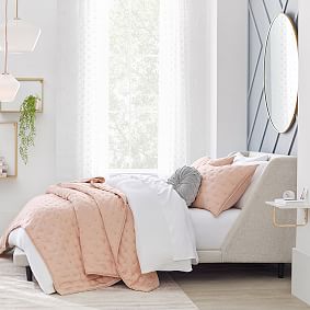 Mod Wingback Upholstered Bed