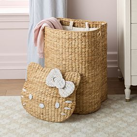 Open Box: Hello Kitty Heritage Lidded Hamper (17"W x 28"H) - Natural