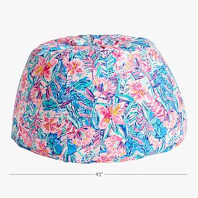 Large Lilly Pulitzer Bean Bag Chair, Slathouse Soiree