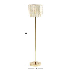 Capiz Strip Floor Lamp