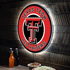 College Logo LED Round Wall Decor