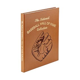 Baseball Hall of Fame Leather-Bound Book