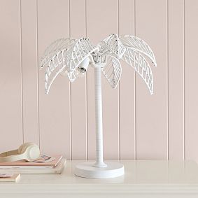 Palm Tree Rattan Table Lamp (22.5")