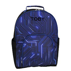 Gear-Up Glow in the Dark Circuit Map Backpack, Large