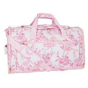 Gear-Up LoveShackFancy Pink Damask Travel Backpack Duffle