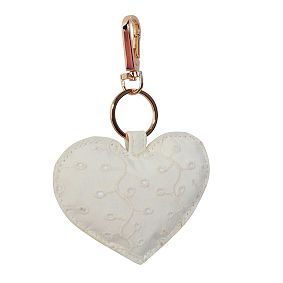 Eyelet Heart Bag Charm