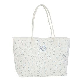LoveShackFancy Blue Ditsy Tote Bag