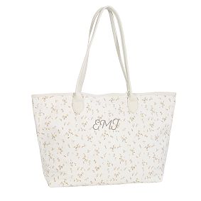 LoveShackFancy Natural Ditsy Tote Bag