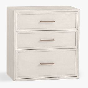 Open Box: Blaire 3-Drawer Storage Cabinet (25") - Bleached Bone