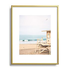 Open Box: Carlsbad Wave Art, 8"x10" - Gold Frame