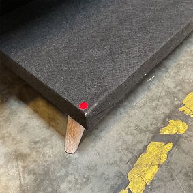 Open Box: Devon Futon Sofa (69") - Enzyme Washed Canvas Light Gray