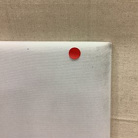 Open Box: Full Length No Nails Frameless Linen Pinboard (18"x50") - Linen
