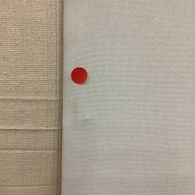 Open Box: Full Length No Nails Frameless Linen Pinboard (18"x50") - Linen