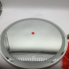 Open Box: Glam LED Light-Up Vanity Mirror (18"x19") - White &amp; Gold