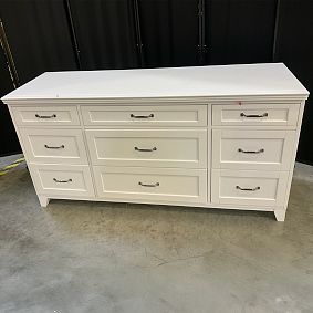 Open Box: Hampton 9-Drawer Wide Dresser (63.5"W x 21"D) - Simply White