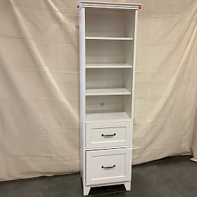 Open Box: Hampton Bookcase with Storage Drawers (20") - Simply White