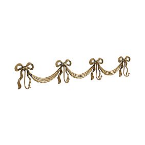 Open Box: LoveShackFancy Bow Hook Rack (30") - Gold