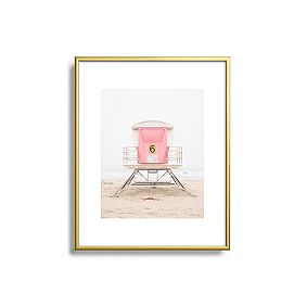 Open Box: Pink Tower Art, 8"x10" - Gold Frame