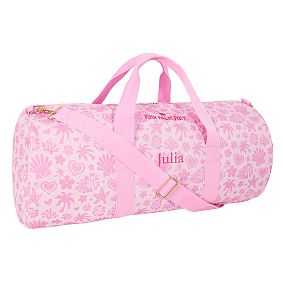 Pink Palm Puff Classic Duffle, Pink