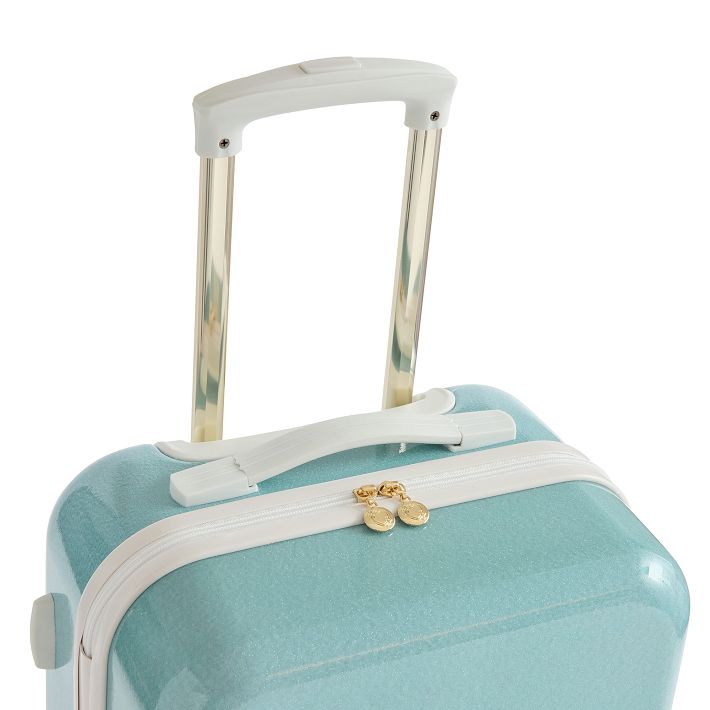 Stoney Clover Lane Glitter Hardsided Luggage, Aqua | Pottery Barn Teen