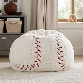 Large Baseball Bean Bag Chair Slipcover Only