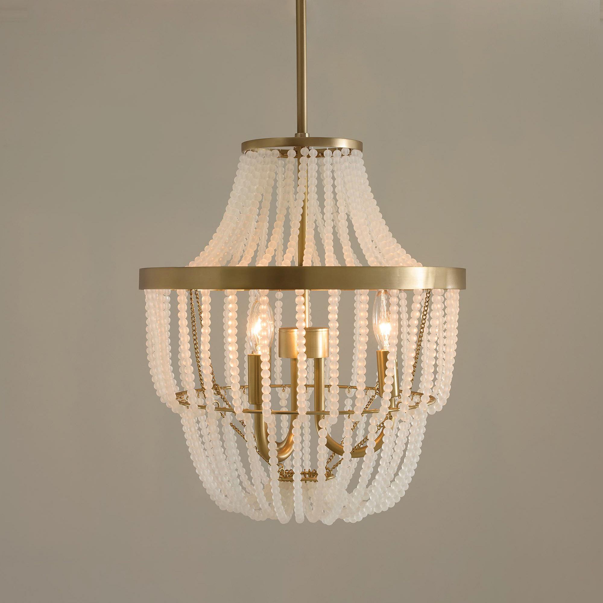 Frosted Glass Chandelier (16") by Pottery Barn Teen