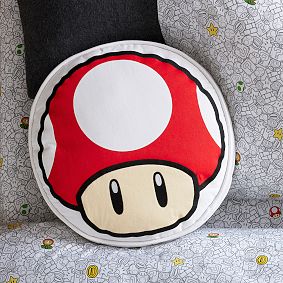 Super Mario™ Super Mushroom 1-Up Mushroom Reversible Pillow