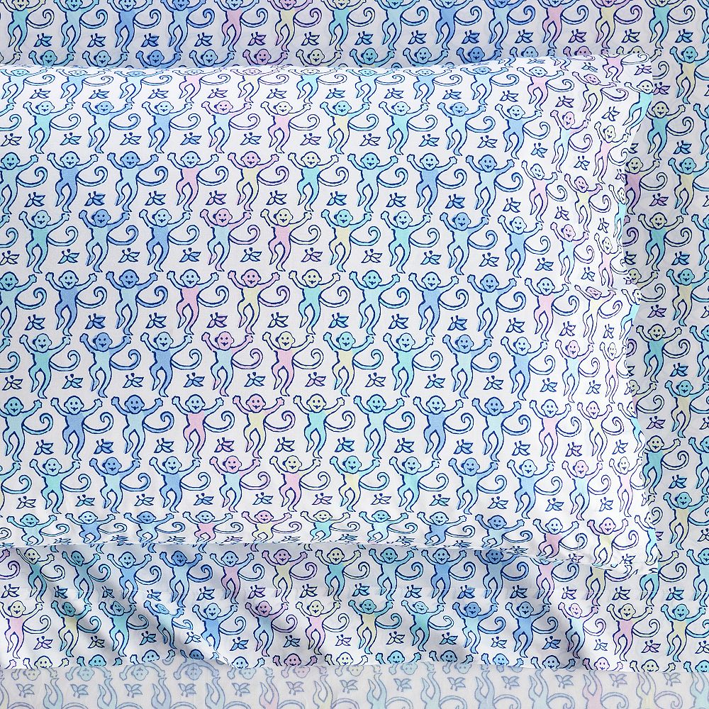 Roller Rabbit Disco Monkey Sheet Set | Pottery Barn Teen