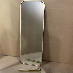 Open Box: Over The Door Framed Mirror (18" x 48") - Gold