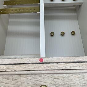 Open Box: Heritage Jewelry Display Cabinet (12" x 15") -  Biscotti, Gold