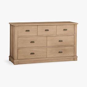 Open Box: Turner 7-Drawer Dresser (58"W x 19"D) - Seadrift, Antique Bronze