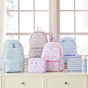 Colby Roller Rabbit Hathi Heart Backpack and Lunch Box and Water Bottle Bundle, Set of 3