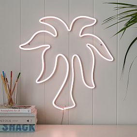 Pink Palm Puff Neon Palm Tree