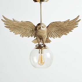 Open Box: Harry Potter™ Hedwig™ Pendant (24") -  Antique Brass