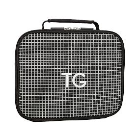 Gear-Up Reflective Grid Black Cold Pack Lunch Box