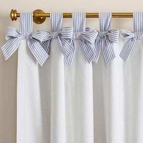 Bow Tie-Top Blackout Curtain
