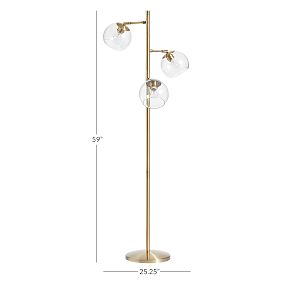 Open Box:  Glass Spotlight Floor Lamp