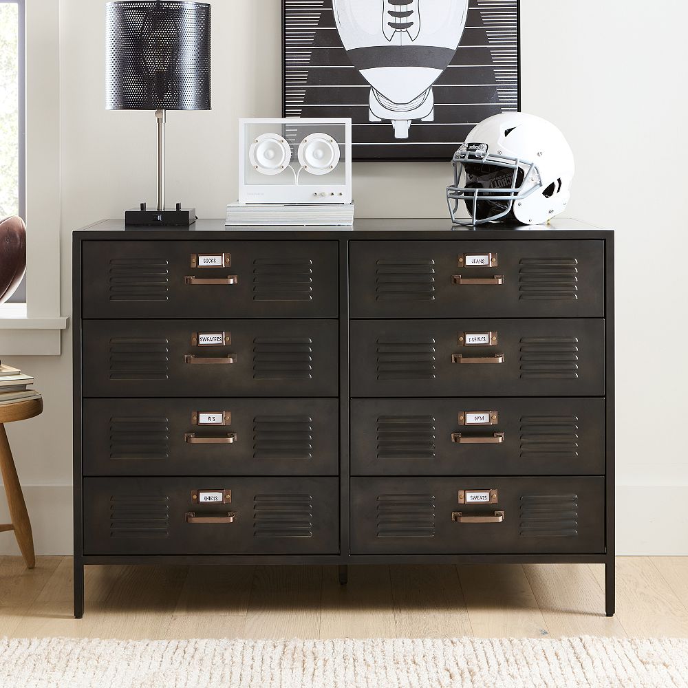 cheap dresser drawers Craftsman Mission 9-Drawer Tall Grooved Wood Compositeen panels are designed to stay in place so you can effortlessly snap them together and then move on with your day Furniture of America Toni Wood