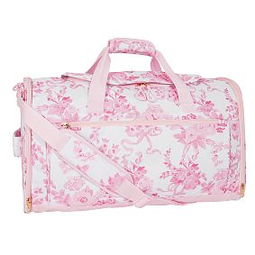 Gear-Up LoveShackFancy Pink Damask Travel Backpack Duffle