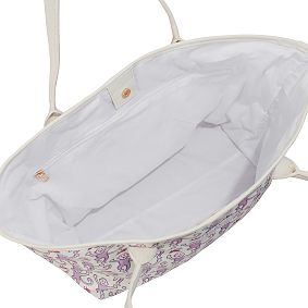 Roller Rabbit Lavender Monkey Tote Bag