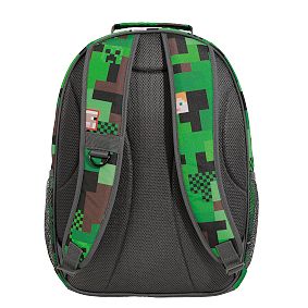 Gear-Up Minecraft Camo Backpack, Lunch and  Water Bottle Bundle, Set of 3
