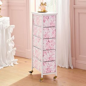 LoveShackFancy Rolling 5-Drawer Cart (9.5"x35")