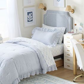 Smart Auburn Piped No Nails Dorm Headboard
