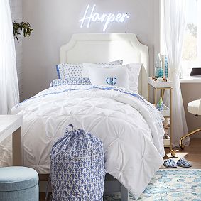 Smart Auburn Tufted No Nails Dorm Headboard